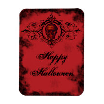 Crânio vermelho gótico