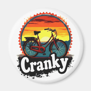 Imã Cranky Sunset Bicycle Tee - Energize sua carona