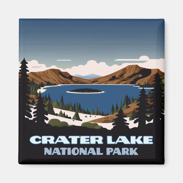 Imã Crater Lake National Park Oregon (Frente)