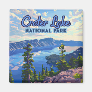 Imã Crater Lake National Park Oregon Retro