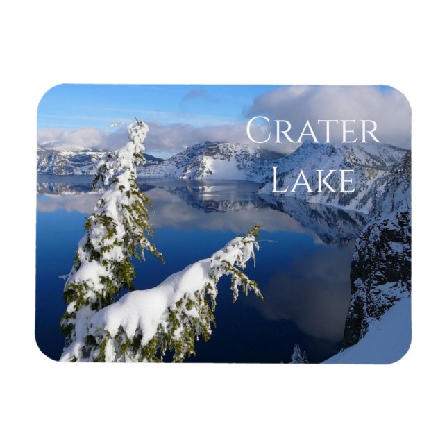 Ímã Crater Lake, Winter, National Park, Oregon (Horizontal)