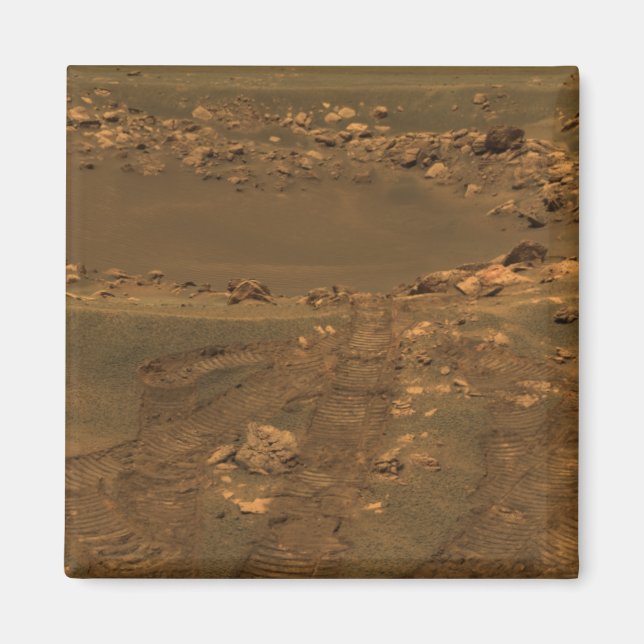 Imã Cratera de impacto na região do Planum Meridiano (Frente)