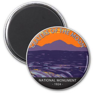 Imã Crateras do Monumento Nacional da Lua Idaho