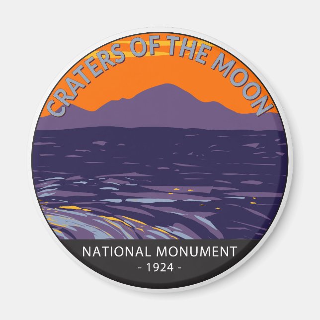 Imã Crateras do Monumento Nacional da Lua Idaho (Frente)