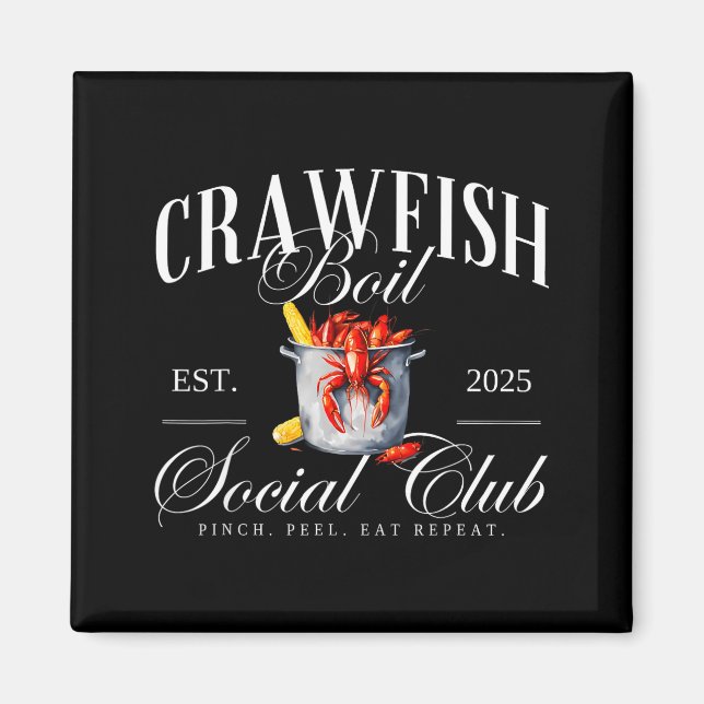 Imã Crawfish Boil Social Club Cajun Seafood Festival S (Frente)