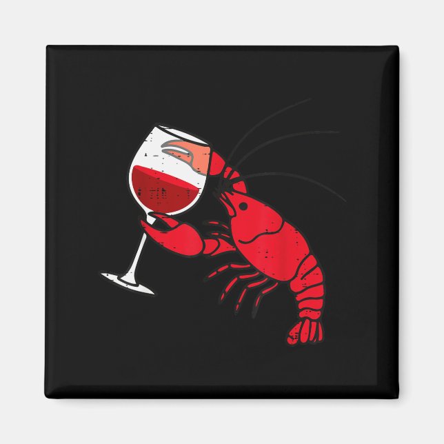 Imã Crayfish Boil Party Funny Crawfish Lobster Seafood (Frente)