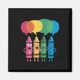 Imã Crayon Fashion Moda Cor Crayons Sextou Ensina