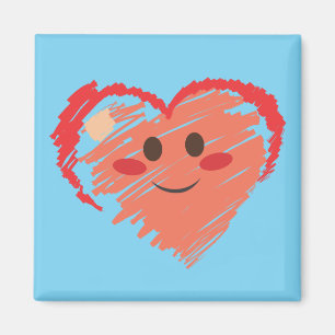 Imã Crayon Heart