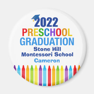 Imã Crayon Personalizado PréK para Graduação Pré-E