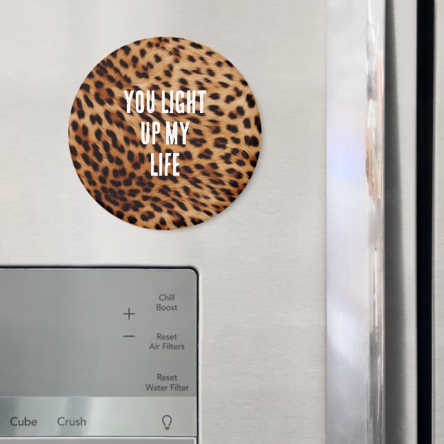 Imã Cream Brown Leopardo Print (In Situ (Fridge))