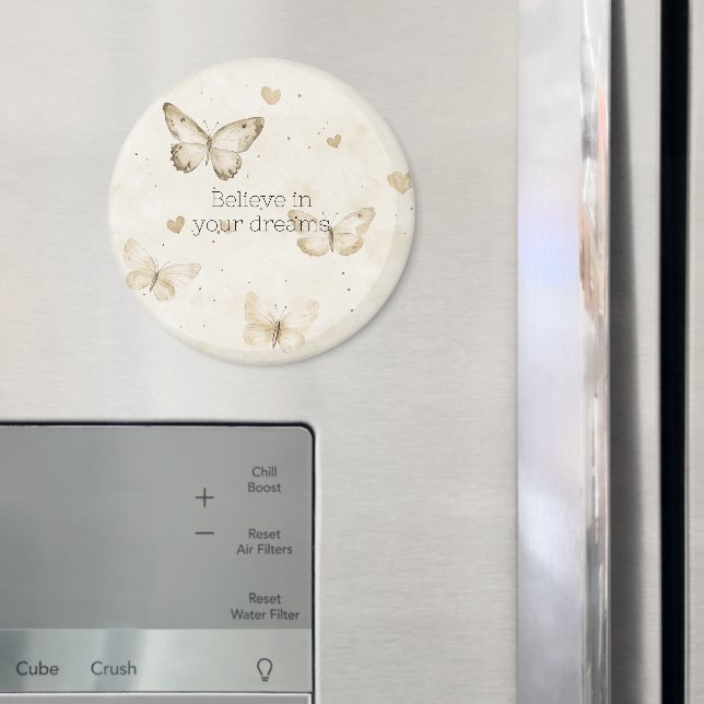 Imã Cream Hearts Butterflies Christmas (In Situ (Fridge))