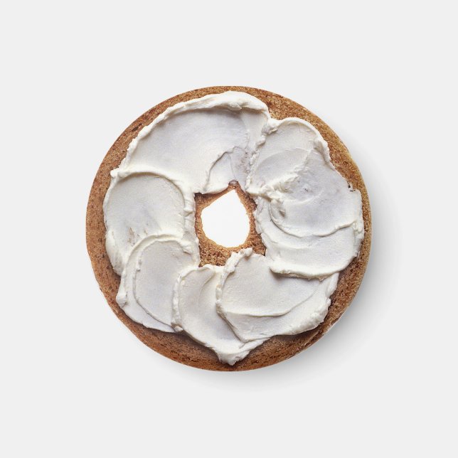 Imã Cream queijo Bagel Magnet (Frente)