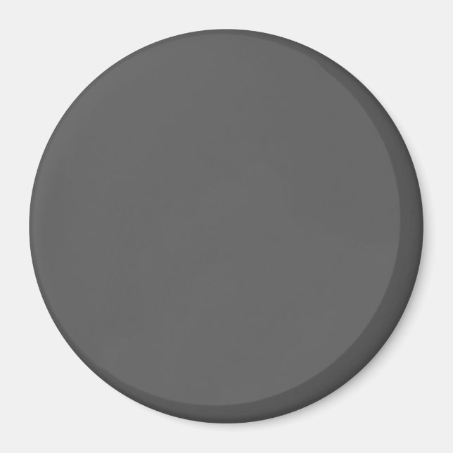 Imã Create Your Own dark gray Custom Design (Frente)