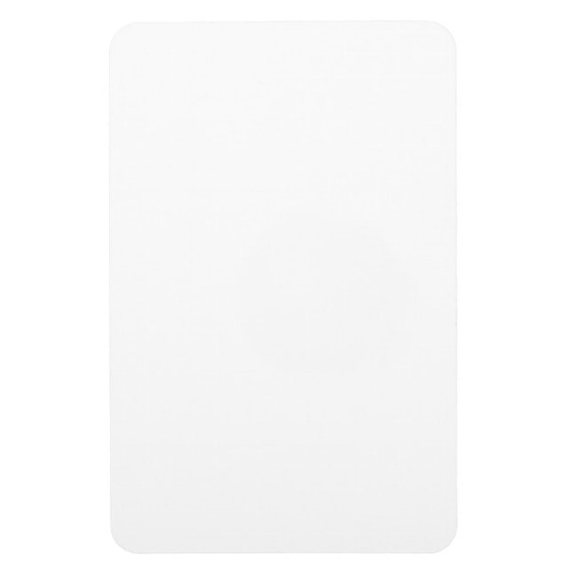 Ímã Create Your Own white simple (Vertical)