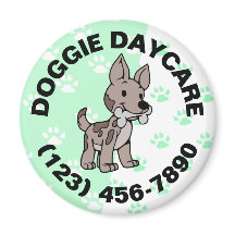 Creche Canine com Pegada de Pata Fofa
