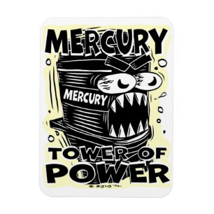 Ímã Creekrat Mercury Tower of Power Magnet