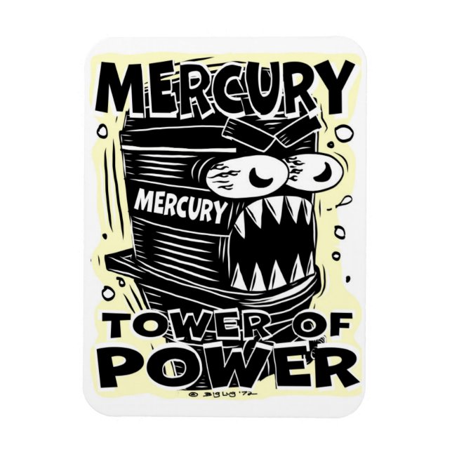 Ímã Creekrat Mercury Tower of Power Magnet (Vertical)