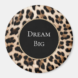 Imã Creme Leopardo Animal