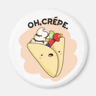 Imã Crepe Engraçado Comida Pun