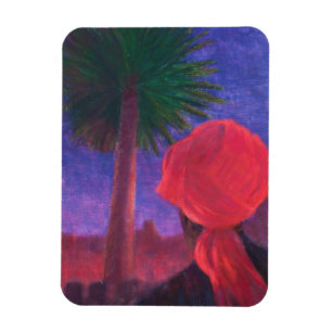 Ímã Crepúsculo vermelho Jodhpur 2012 do turbante