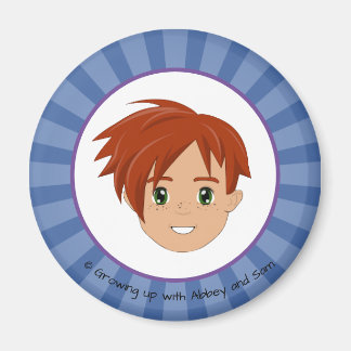 Imã Crescendo com Abbey e Sam Blue Magnet (Sam)