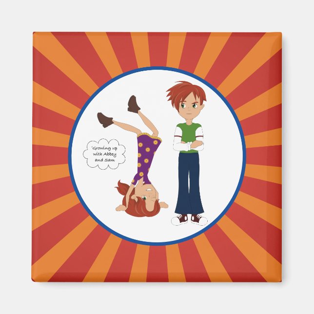 Imã Crescendo com Abbey e Sam Magnet (Frente)