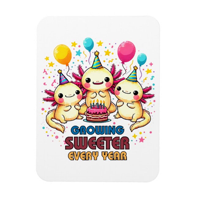 Ímã Crescendo mais doce a cada ano (Vertical)