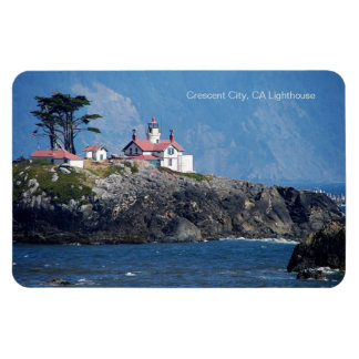Ímã Crescent City, CA Lighthouse em 4x6 Refrig.Ímã