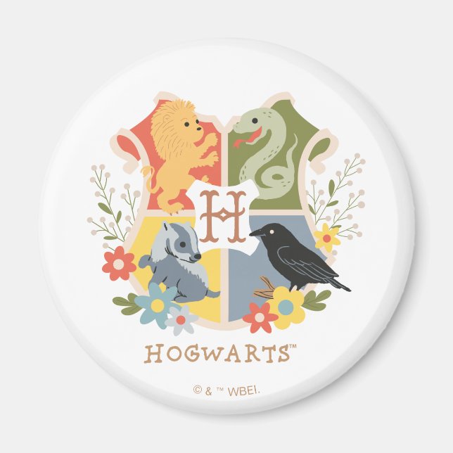 Imã Crest HOGWARTS™ Magical Blooms (Frente)