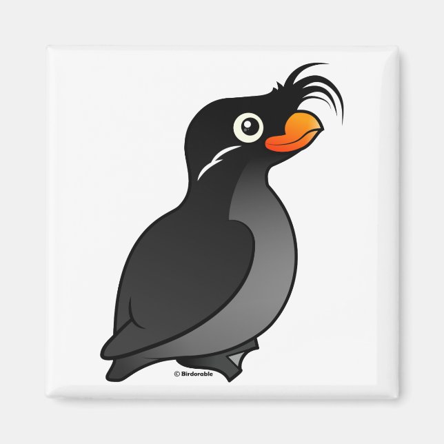 Imã Crested Auklet (Frente)