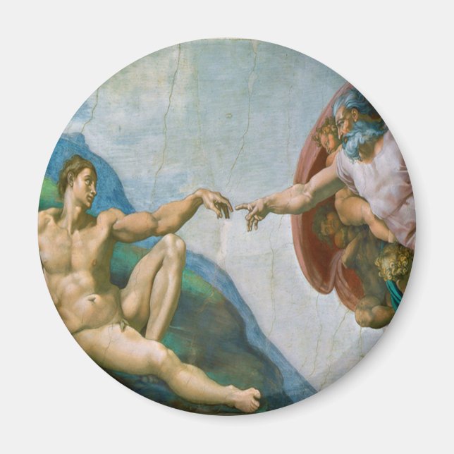 Imã Criação de Adão - Michelangelo 1475 - 1564 (Frente)