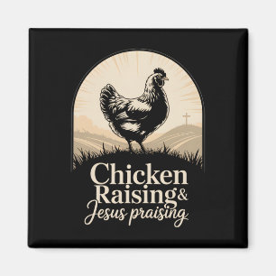 Imã Criação de Frango Louvando Jesus Cruz Solar Explos