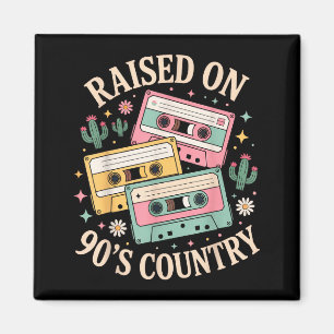 Imã Criado Na Música Country Dos Anos 90 Design Retro 