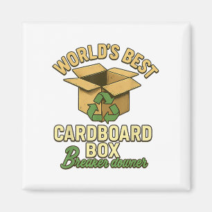 Imã Criador de caixas de papelão do mundo Engraçado Ec
