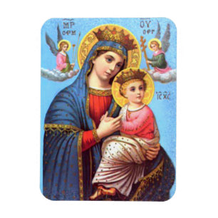 Ímã Criança abençoada Jesus da Virgem Maria e da