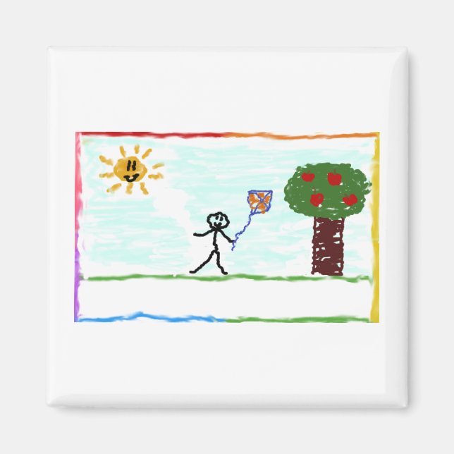 Imã Criança brincando com pipa (Frente)