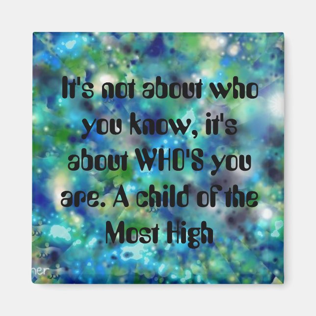 Imã Criança da mais alta arte quirstiana inspiradora (Frente)