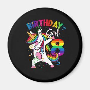 Imã Criança de 8 anos Oitavo Aniversário Dabbing Unico