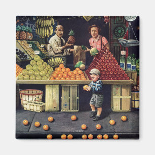 Imã Criança e laranjas