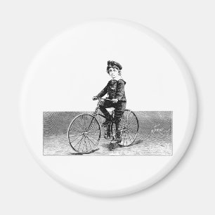 Imã Criança na bicicleta - ilustração da bicicleta 