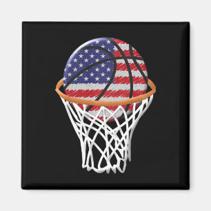 Imã Crianças 4 de julho Bysketbyll USA Flag Kids Youth