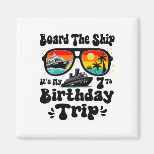 Imã Crianças A bordo do Navio É Meu 7º Aniversário 7 A