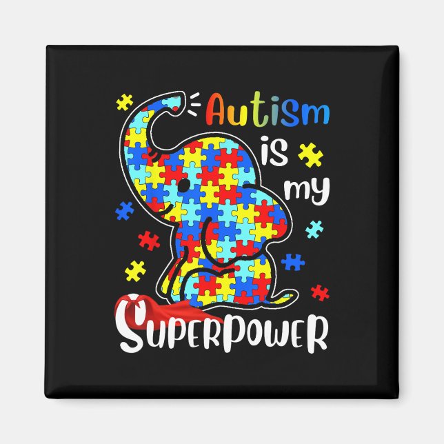 Imã Crianças Autismo É O Meu Superpoder Autismo De Ele (Frente)