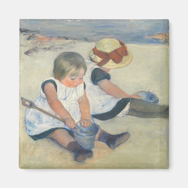 Imã Crianças brincando na praia, 1884 (Frente)