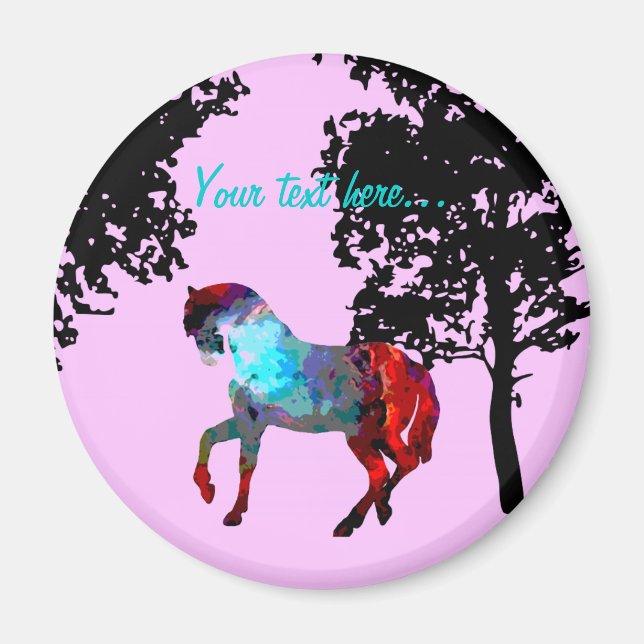 Imã Crianças, Cavalo Rosa (Frente)