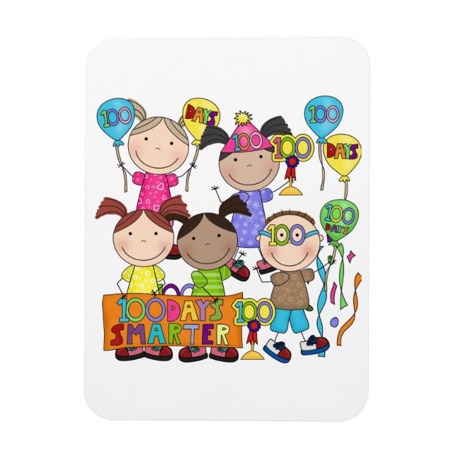 Ímã Crianças com Figura Fixa 100 Dias Mais Inteligente (Vertical)