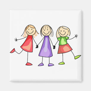 Imã Crianças com Figura Stick