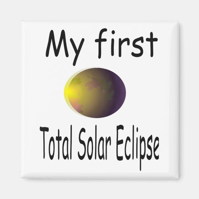 Imã Crianças Crianças Eclipse Solar Meu Primeiro Eclip (Frente)