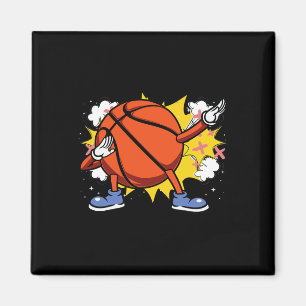 Imã Crianças Dabbing American Bysketbyll Player para v