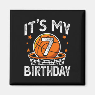 Imã Crianças de 7 anos jogando basquete 7 de aniversár